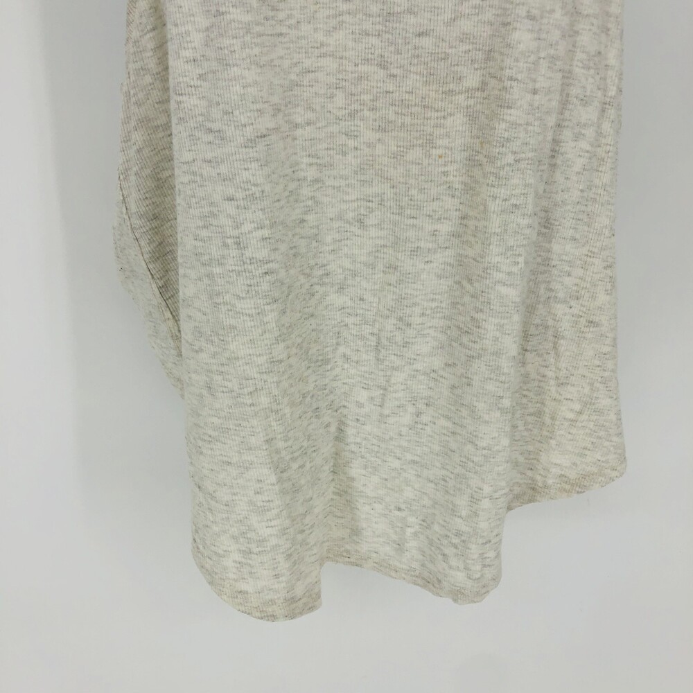 Athleta Gray Thermal Open Back Tank Top Womens Size Small Cropped Back Racerback - Picture 3 of 8